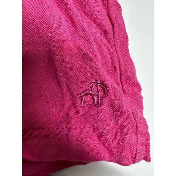 Caribbian Joe Fuchsia Pink Rayon Shorts Elastic Waistband Size XL Barbiecore - Picture 6 of 10